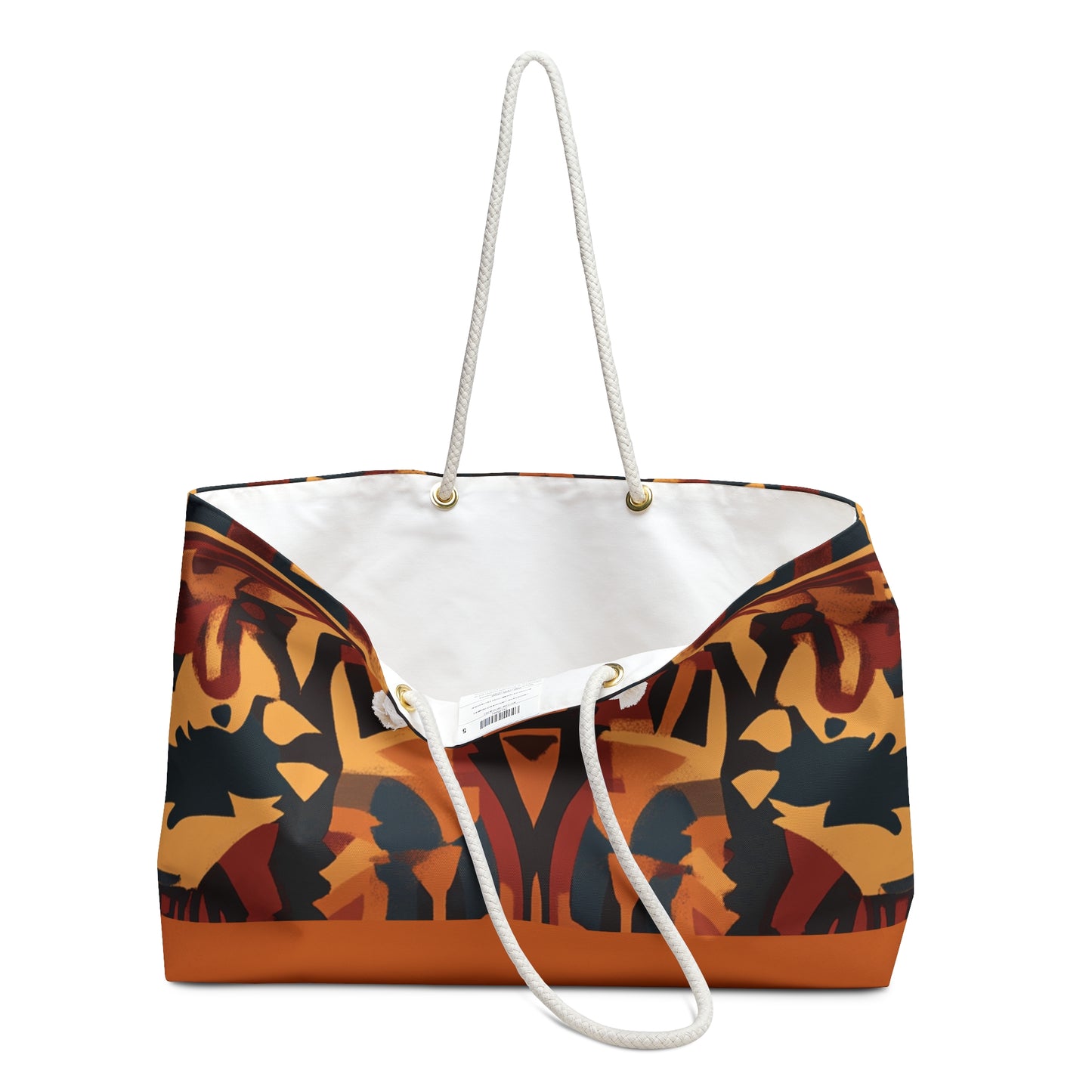 Abstract Earthtones Weekender Bag