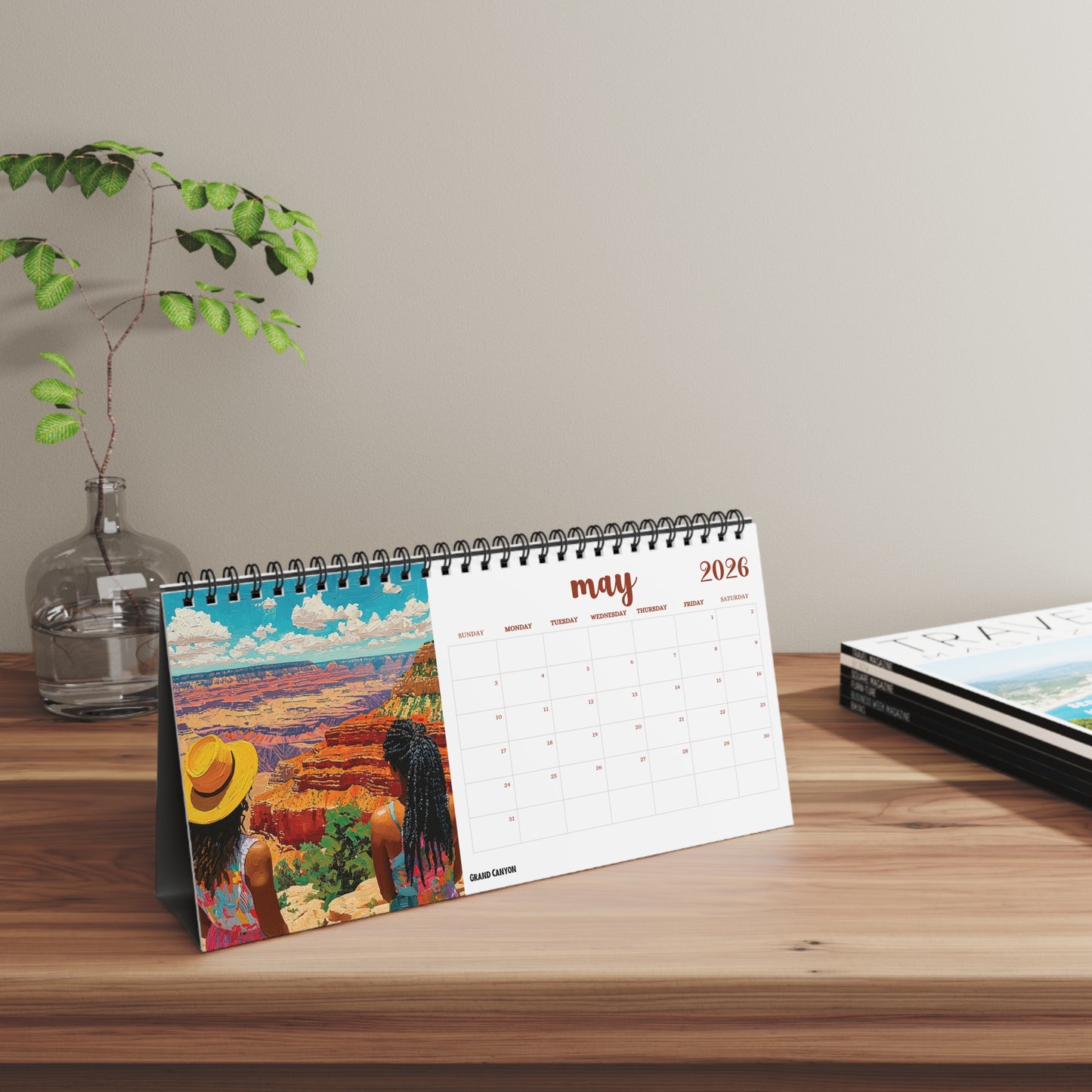 2026 US TravelScapes Desktop Calendar