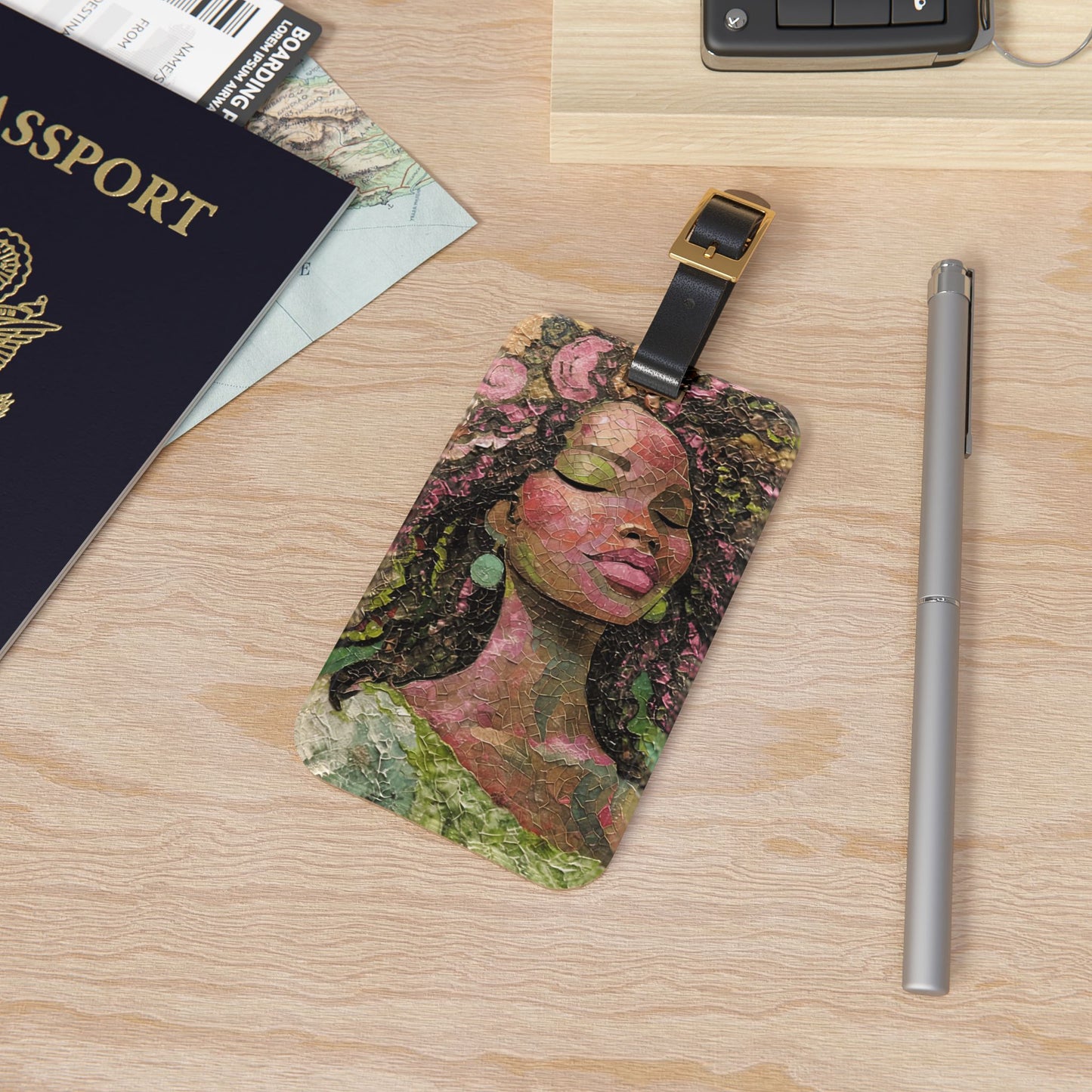 Mosaic Beauty Luggage Tag