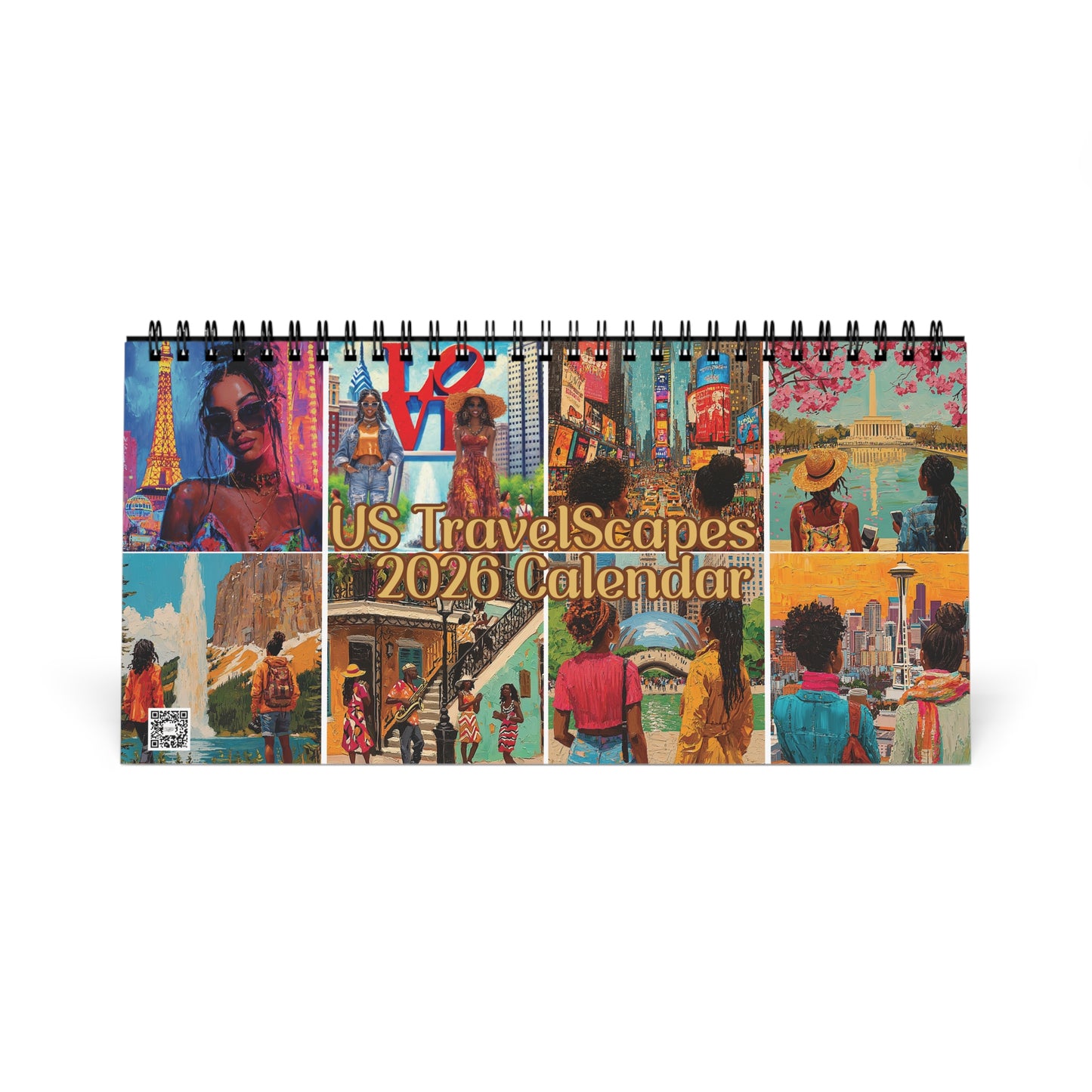 2026 US TravelScapes Desktop Calendar