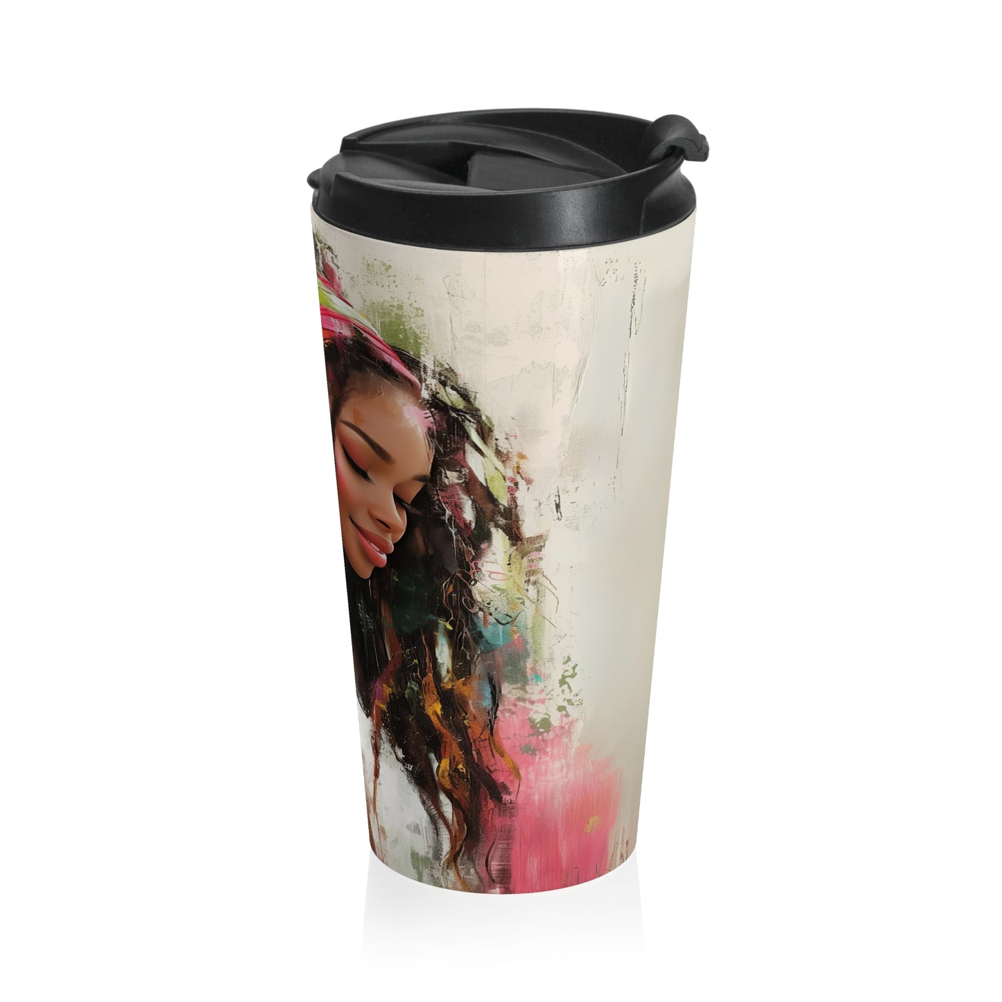 Serene Beauty Stainless Steel Travel Mug