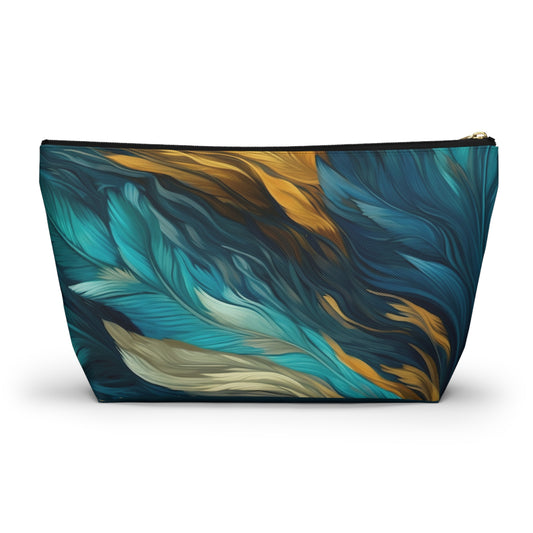 Feather Light (teal) Accessory Pouch