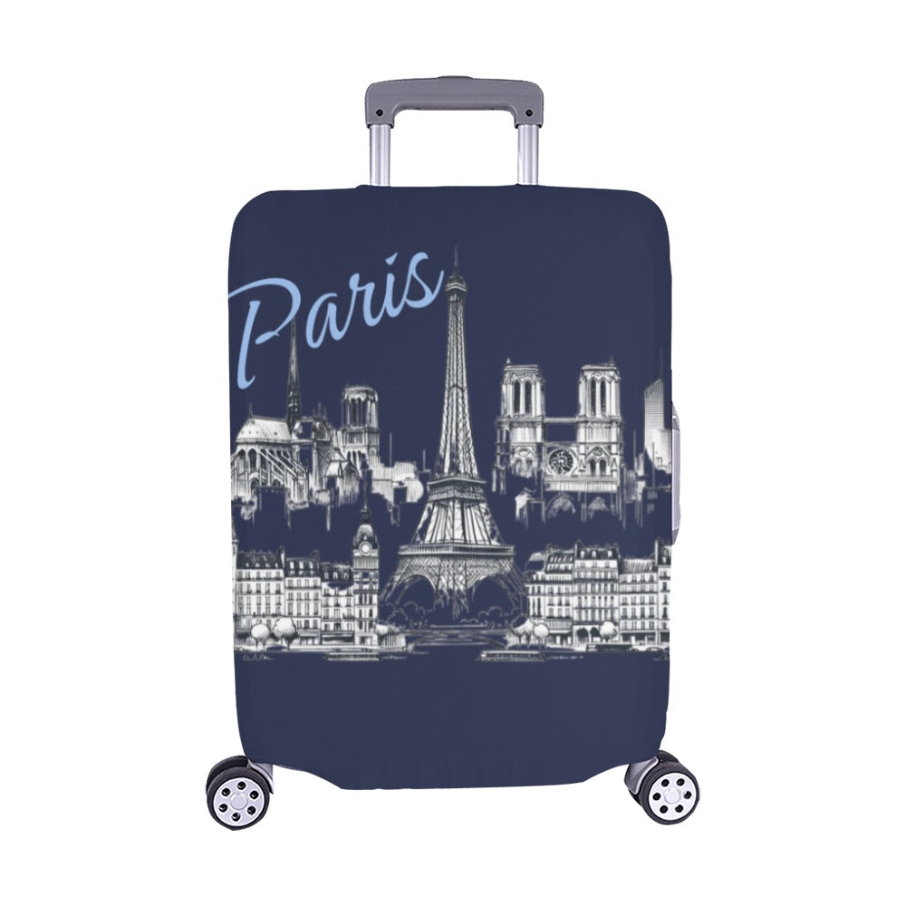 Iconic Paris Luggage Cover