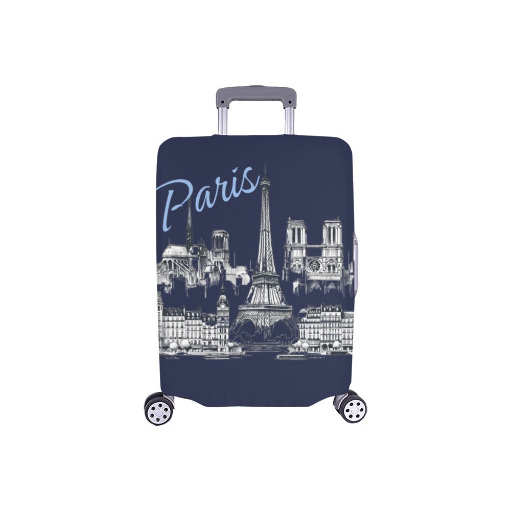 Iconic Paris Luggage Cover