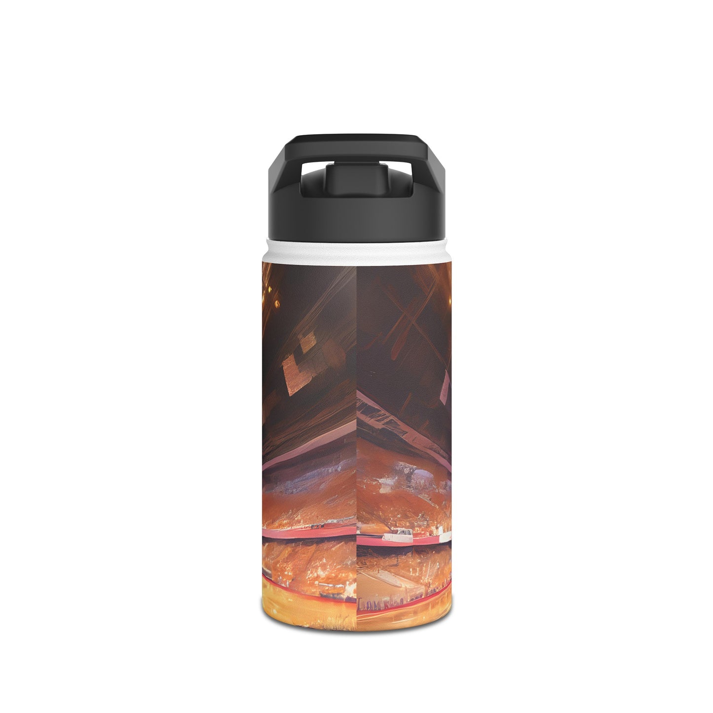 Basketball Player Stainless Steel Water Bottle, Standard Lid