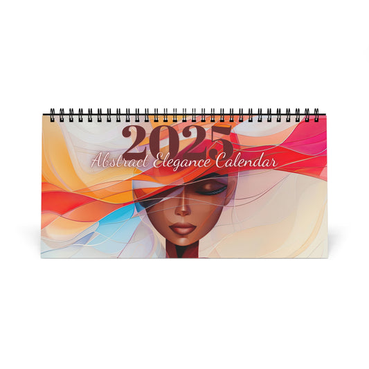 2025 Abstract Elegance Desktop Calendar