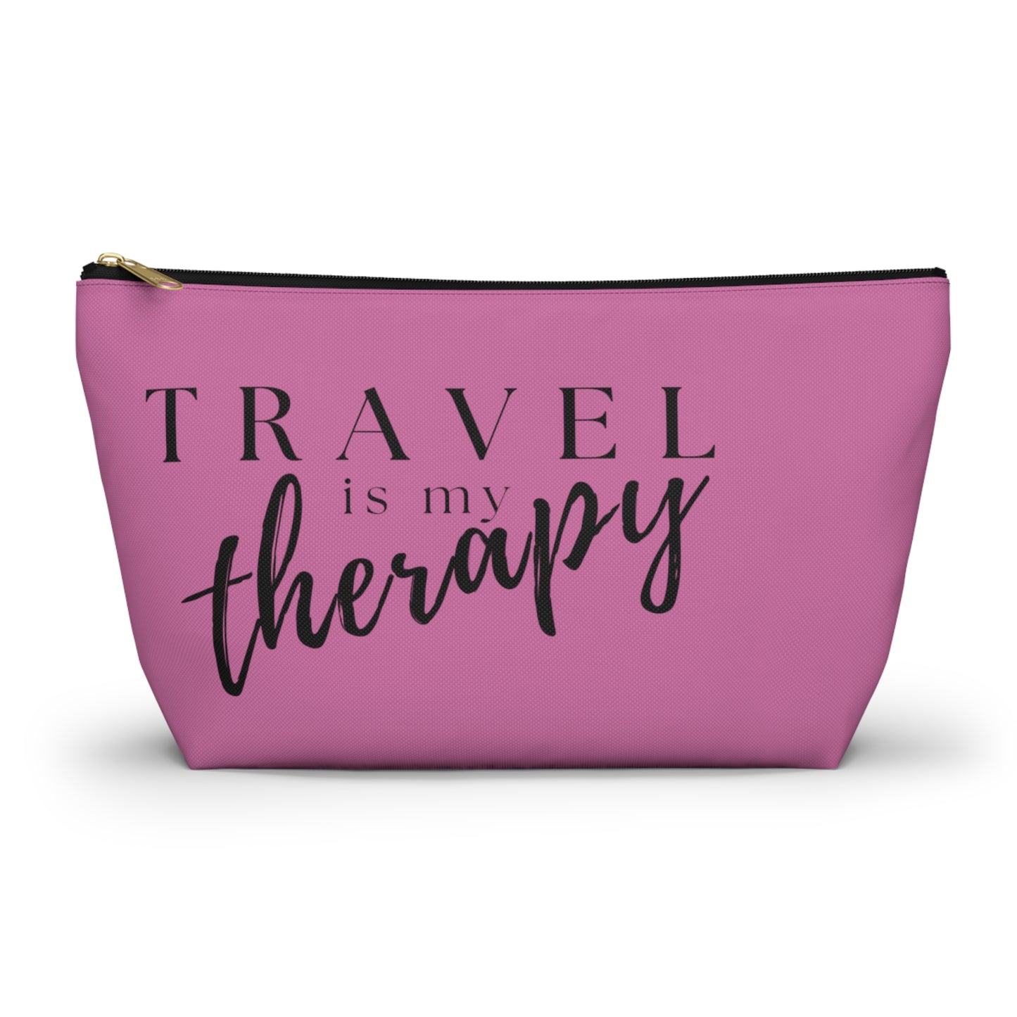 Travel Is My Therapy (pnk) Accessory Pouch