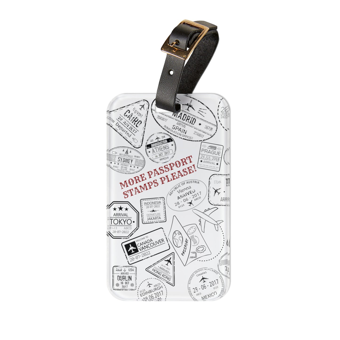 More Passport Stamps Luggage Tag