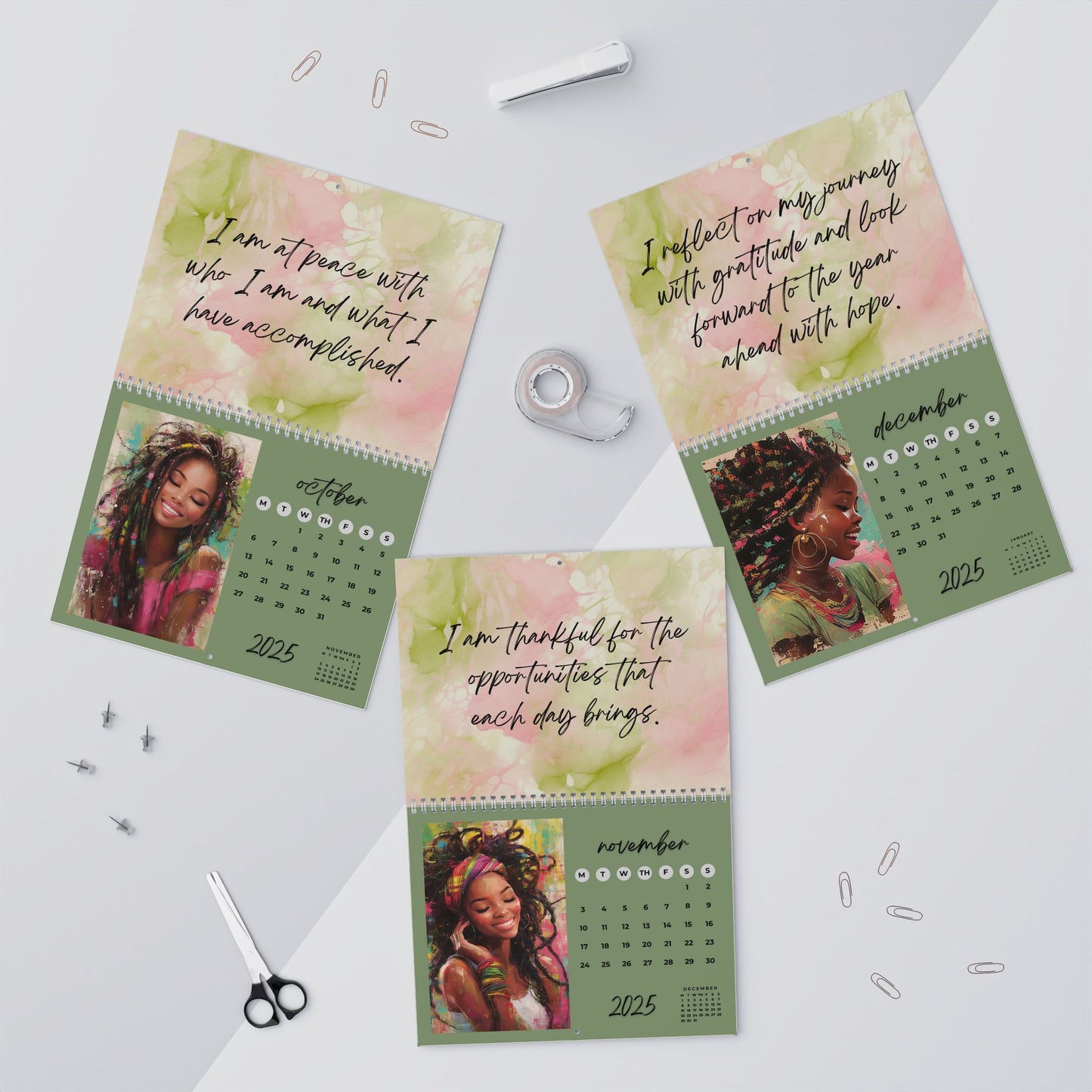 2025 Pretty Girls Affirmation Wall Calendar