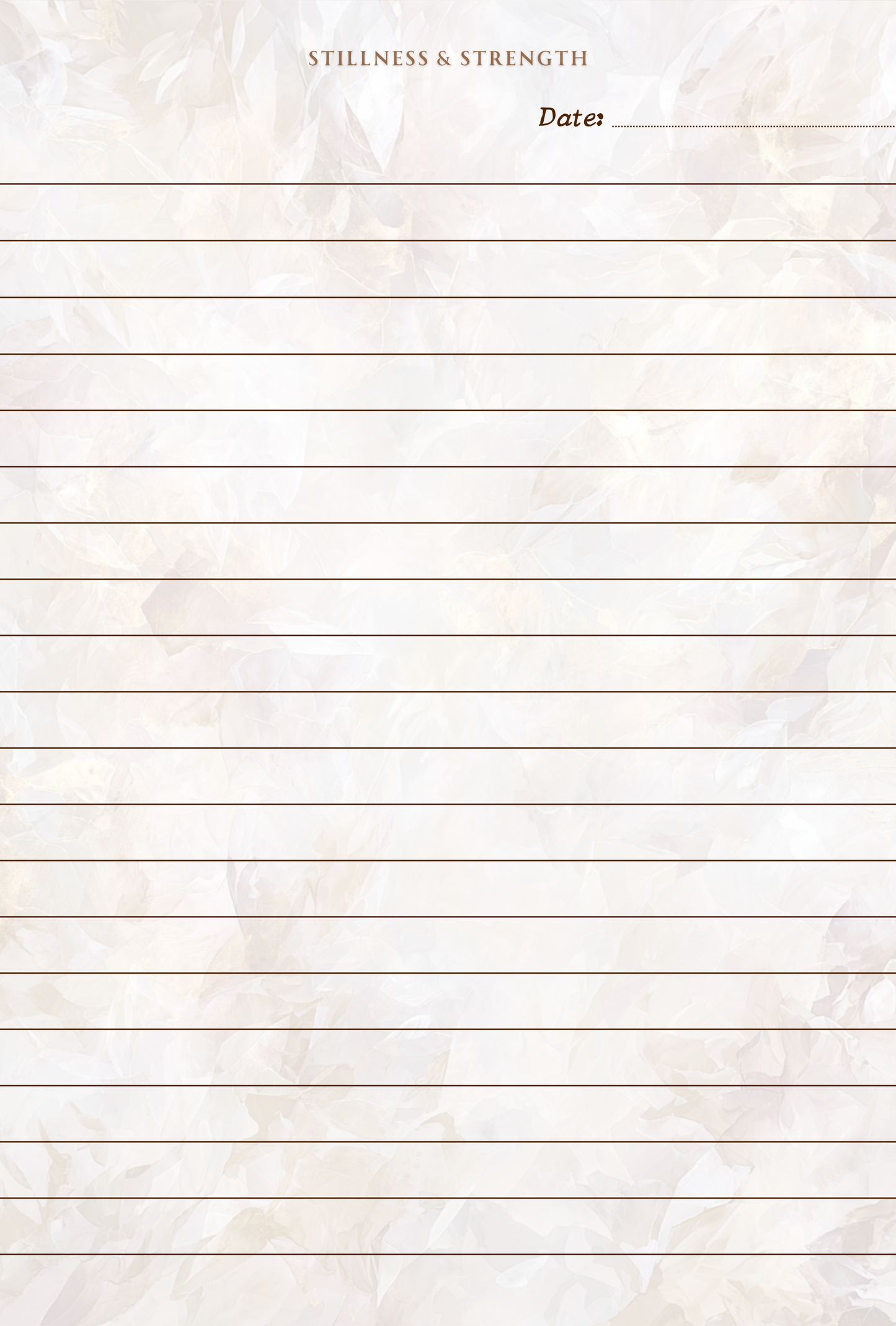 Stillness & Strength Guided Prayer Journal