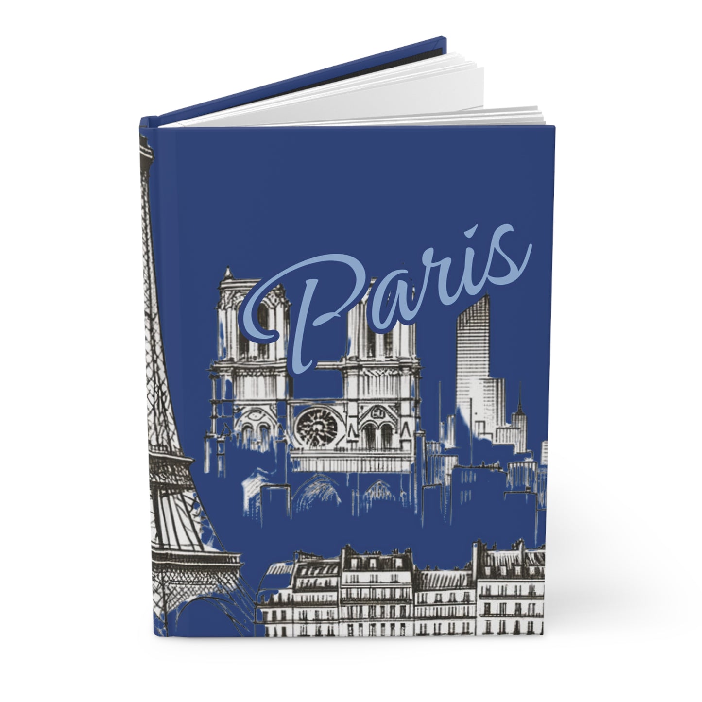 Paris (blue) Hardcover Journal