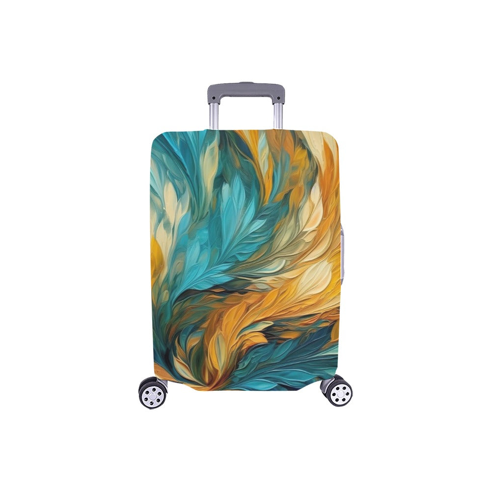 Feather Light (teal) Luggage Cover