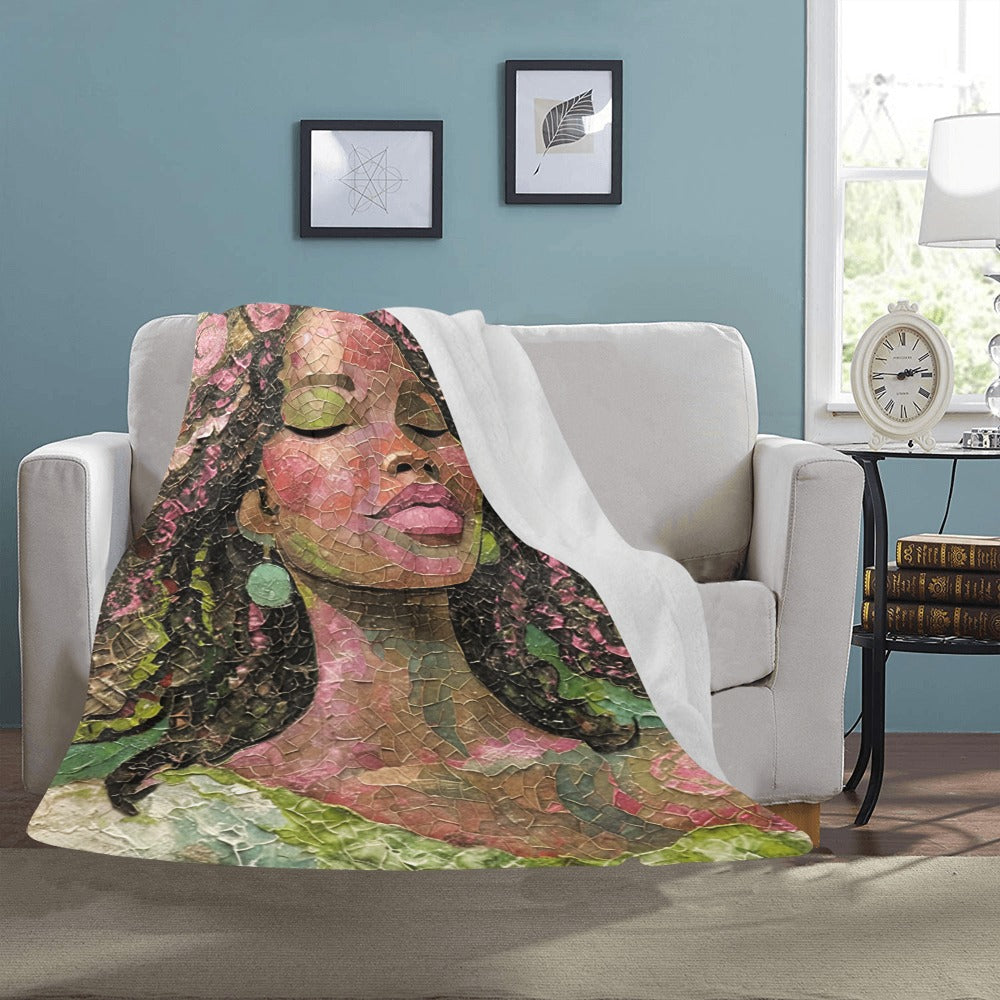 Mosaic Beauty Ultra-Soft Micro Fleece Blanket 50"x60"
