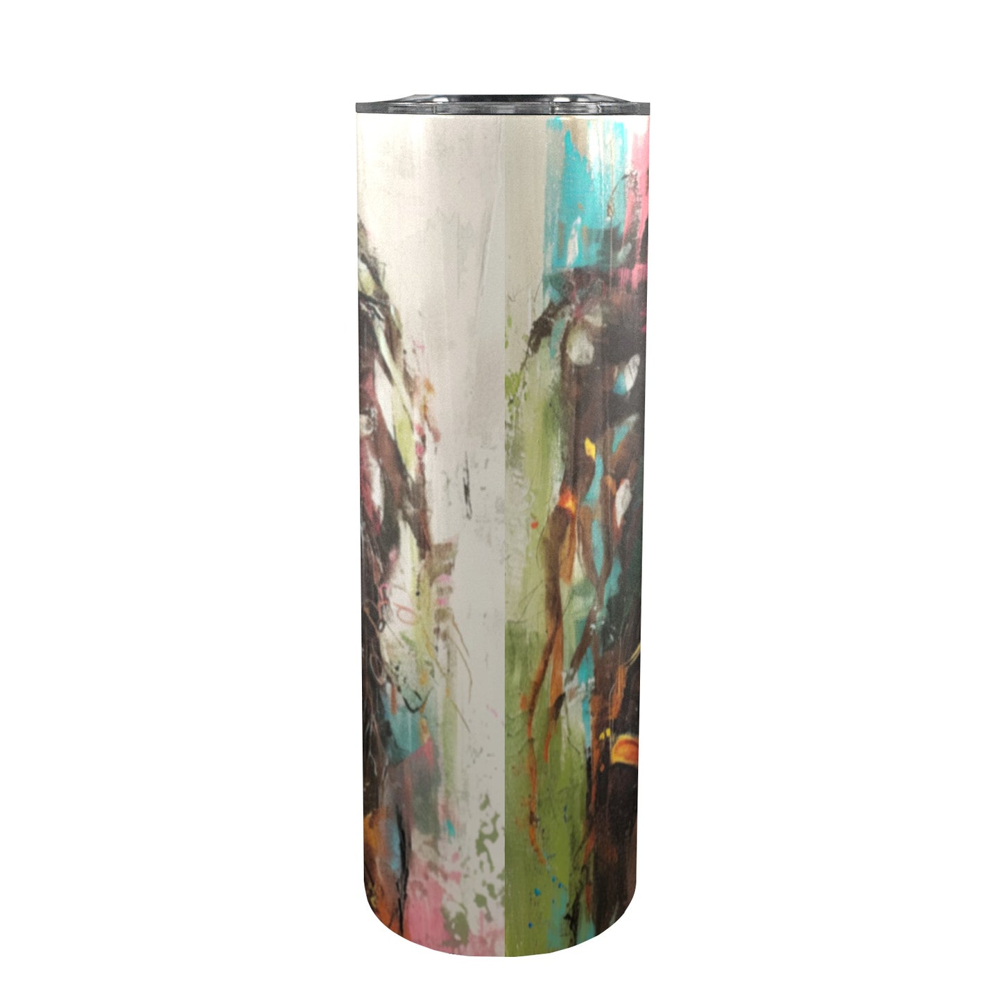 Serene Beauty – 20oz Tall Skinny Tumbler with Lid & Stainless Steel Straw