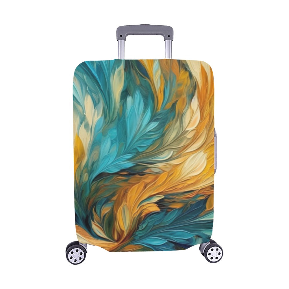 Feather Light (teal) Luggage Cover