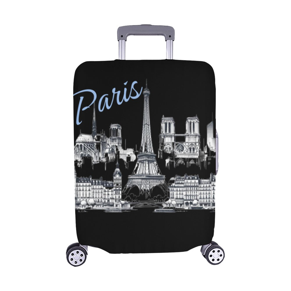 Iconic Paris Luggage Cover
