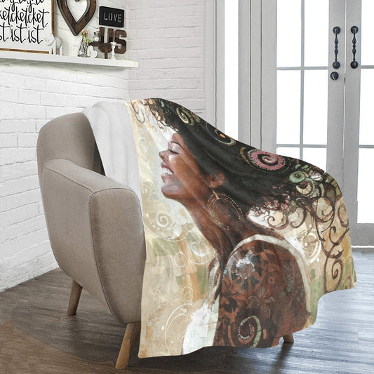 Joyful Beauty Ultra-Soft Micro Fleece Blanket 50"x60"