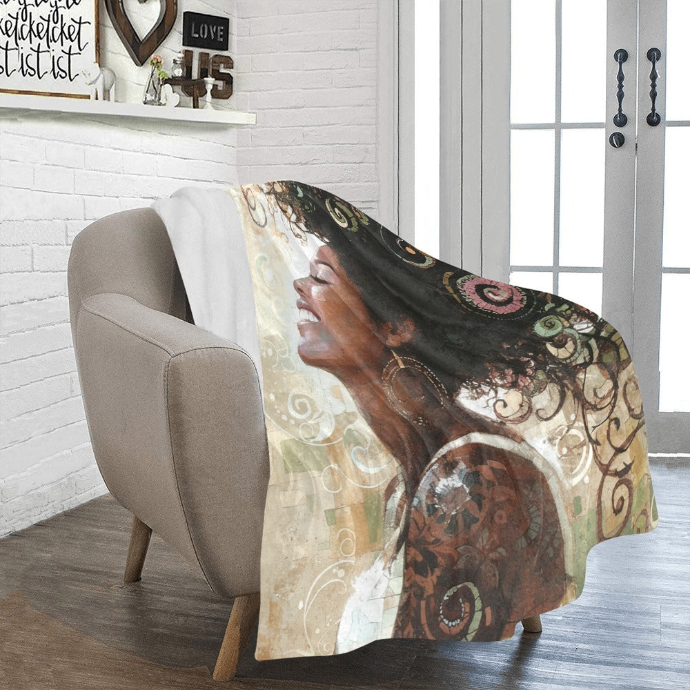 Joyful Beauty Ultra-Soft Micro Fleece Blanket 50"x60"